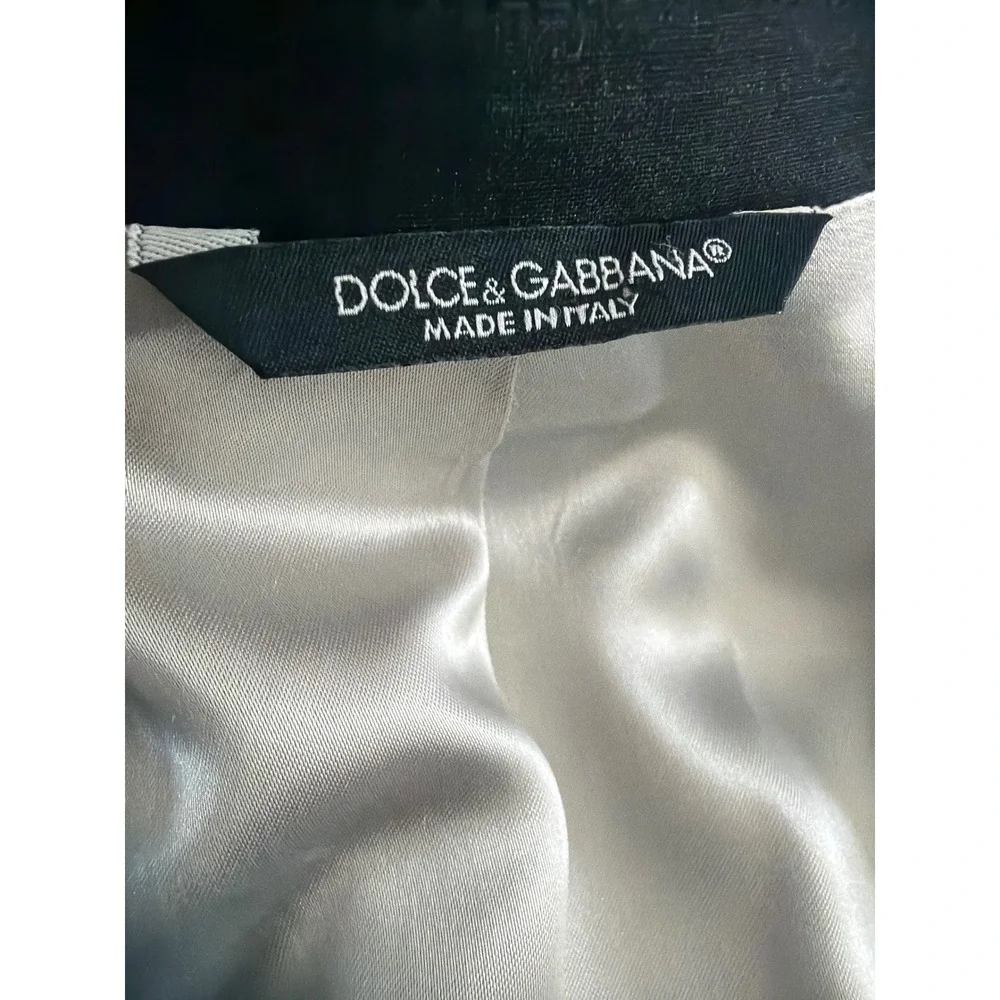 Dolce & Gabbana Mens Charcoal Gray Virgin Wool Blazer Made in Italy Sz 40R